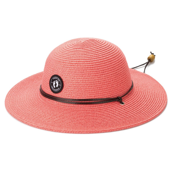 Hang Ten Beach Straw Lifeguard Sun Hat with Adjustable Chin Cord