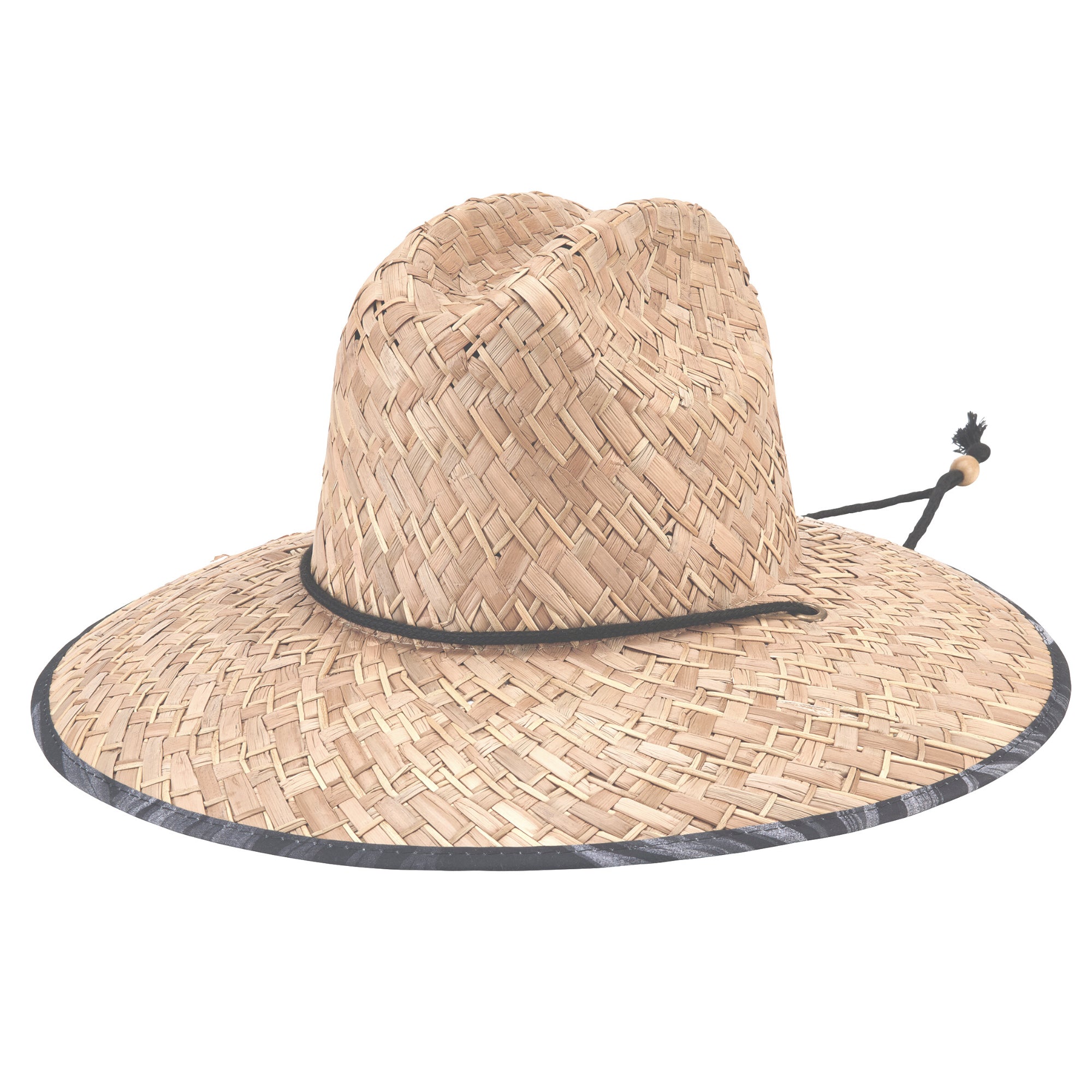 Mens Straw Lifeguard With Palm Print - San Diego Hat Company