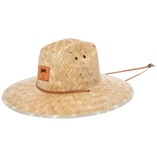 GEMVIE Unisex UPF 50+ Summer Straw Sun Hat Printed Wide Brim Outdoor Straw  Fishing Hat Lifeguard Straw Hats Black : : Clothing, Shoes &  Accessories