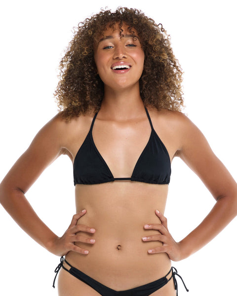 Tiki Low Rise Cheeky Coverage Bikini Bottom - Black – Eidon