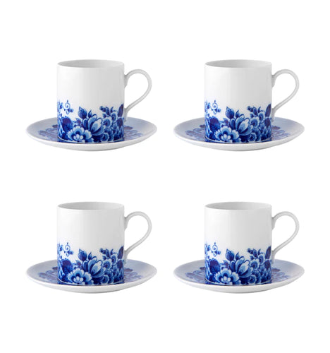 Elegant Striped Retro Coffee Cups With Matching Saucer (4 colors) –  Cupperfield