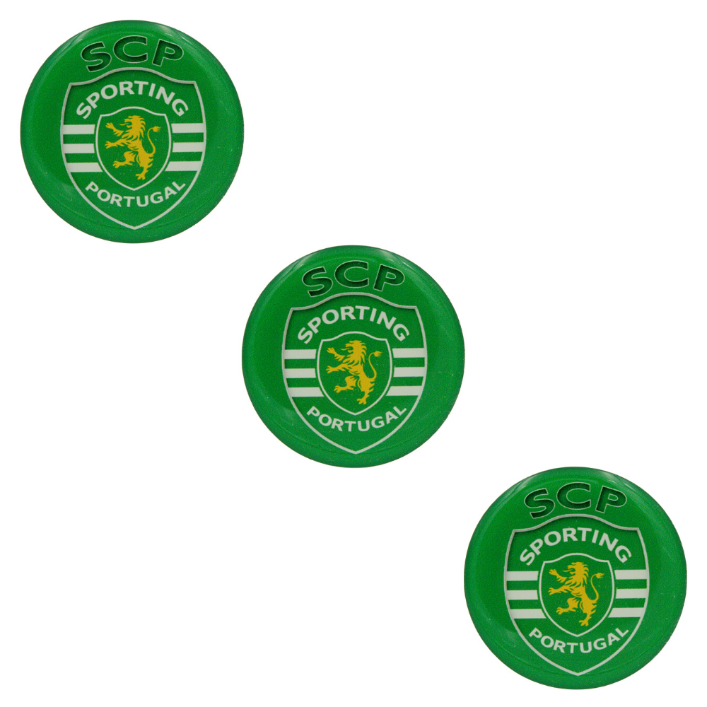 2 Inch Round Sporting Cp Resin Domed 3d Decal Car Sticker Set Of 3 Portugalia Sales Inc