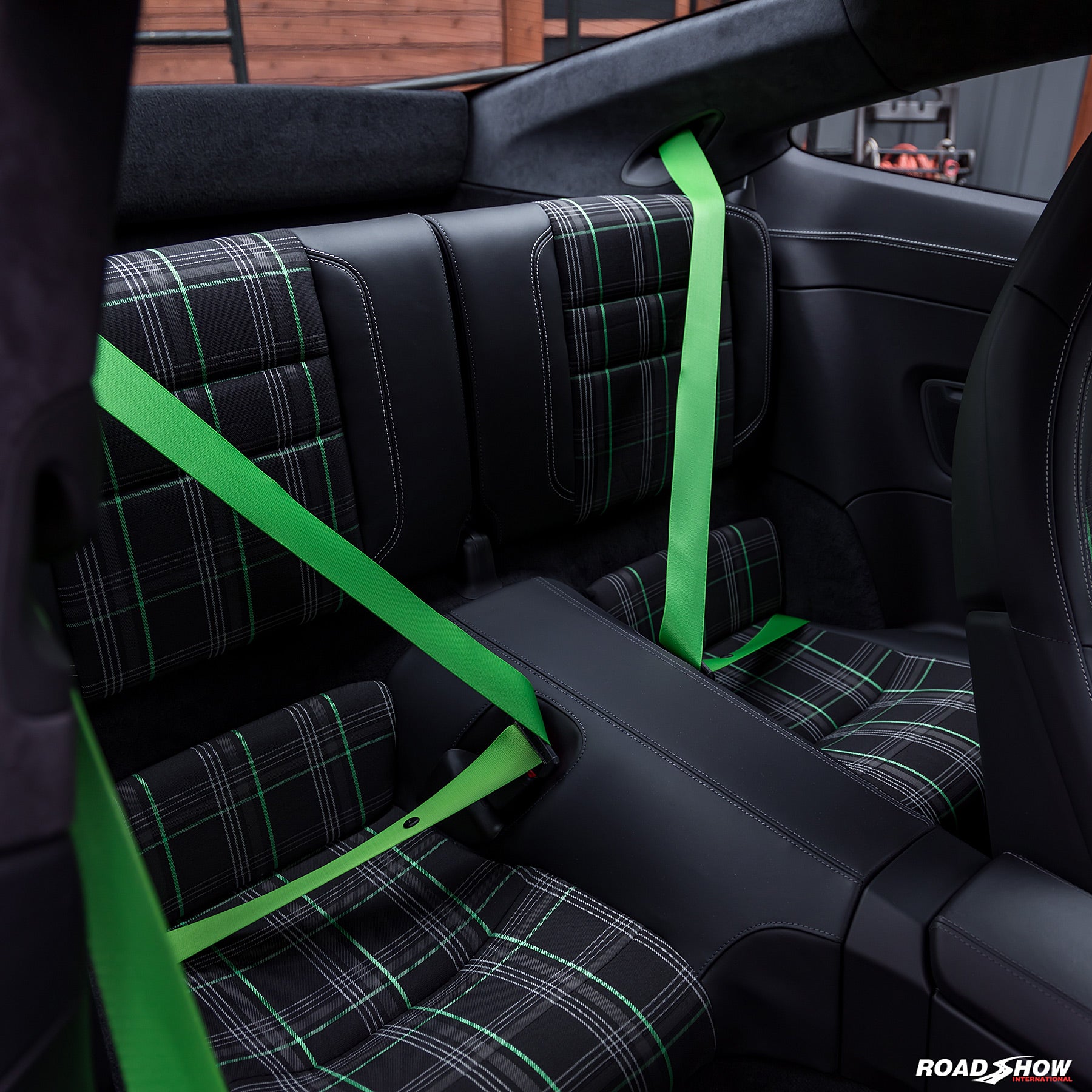 2020 Porsche 911 4s Lizard Green plaid interior