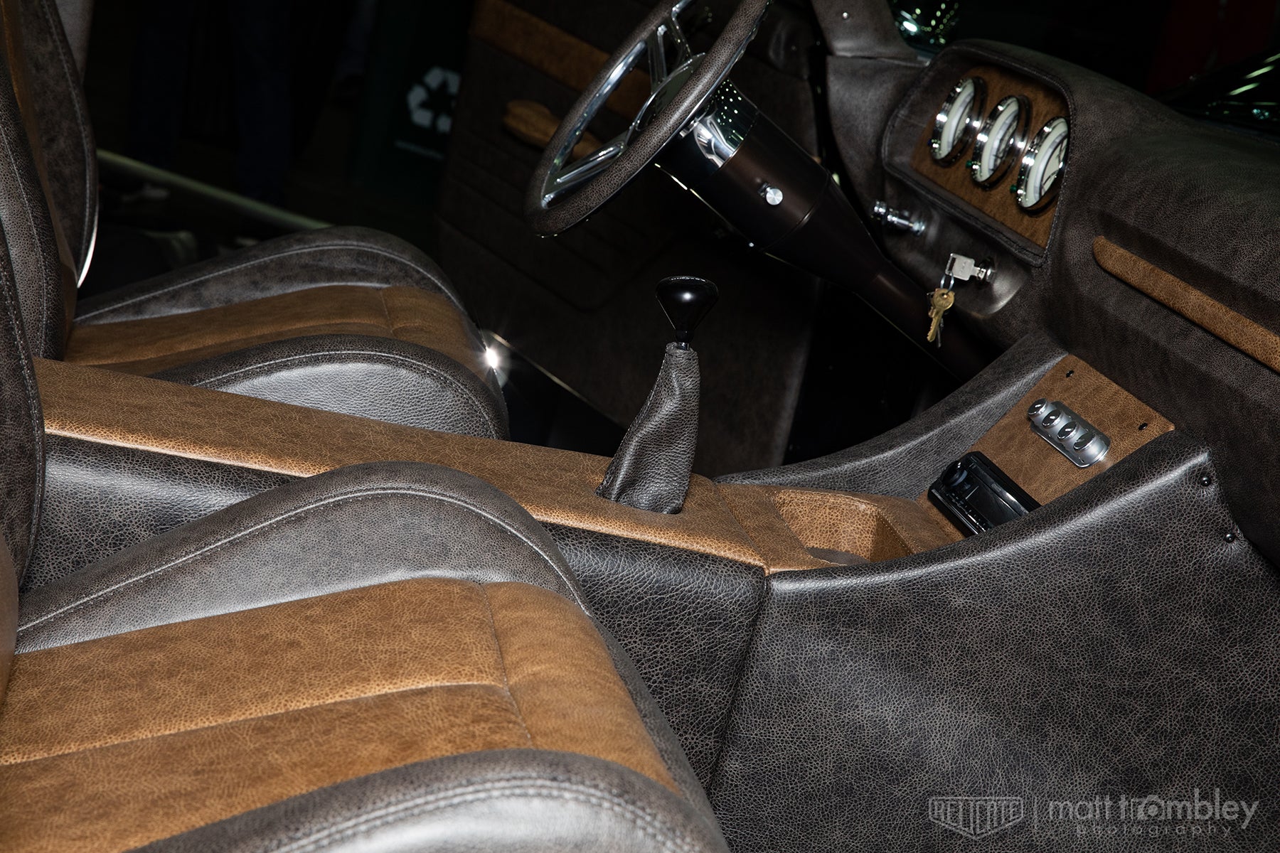 1960 Ford Country Squire Leather Interior Center Console