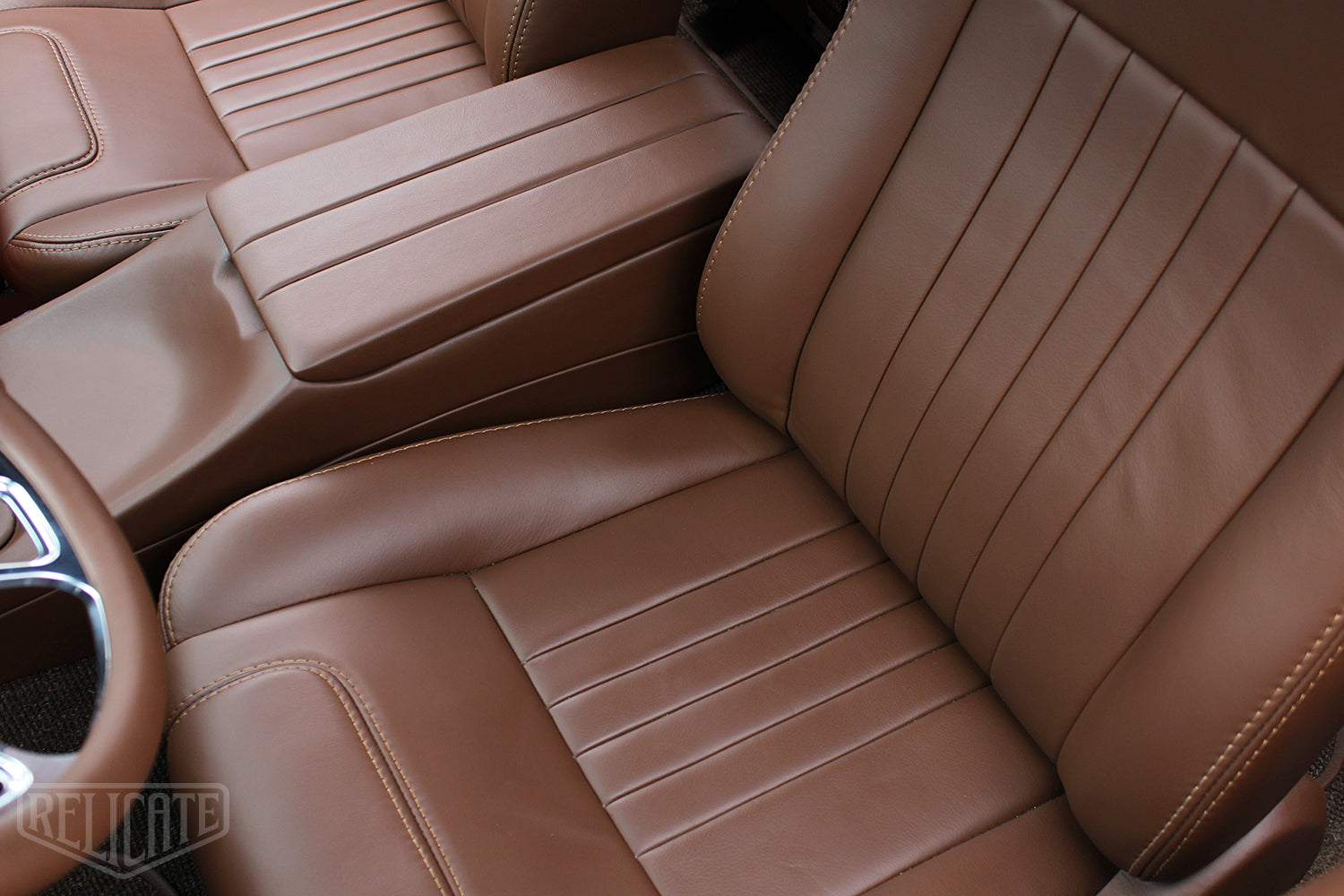 1967 Chevrolet Camaro Relicate Custom brown Leather Interior