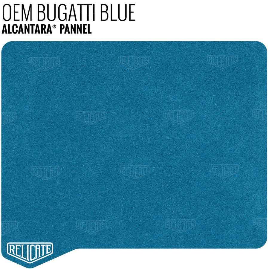 Alcantara Pannel - Bugatti Blue YARDAGE - Relicate Leather Automotive Interior Upholstery