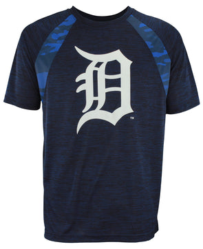 Men's FOCO Black Detroit Tigers Camo Raglan Pullover Hoodie