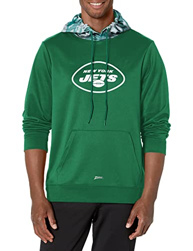 Zubaz Men's NFL New York Jets Full Zip Camo Hoodie