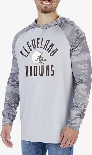 Men's FOCO Black Cleveland Browns Camo Long Sleeve T-Shirt