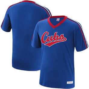 Mitchell & Ness MLB CHICAGO CUBS MESH V-NECK JERSEY