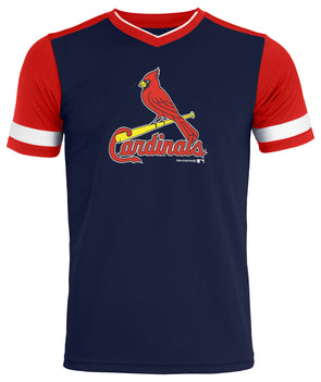 St. Louis Cardinals Nike Team Slider Tri-Blend Long Sleeve T-Shirt - Light  Blue