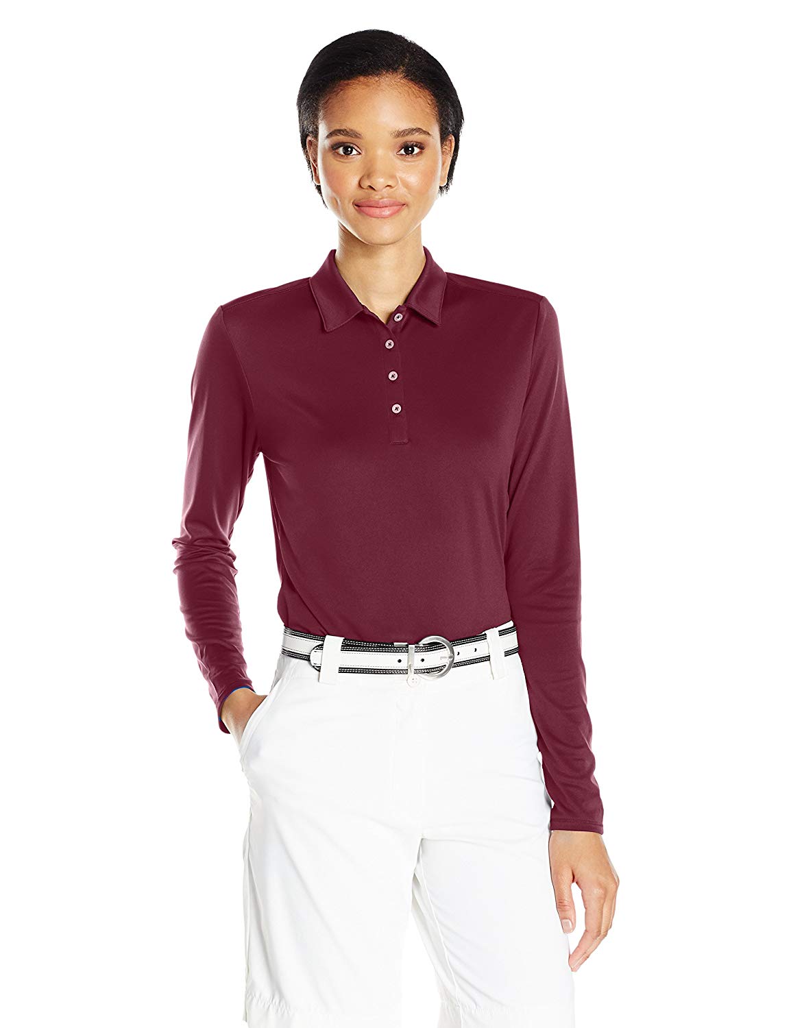 adidas women's long sleeve golf shirts