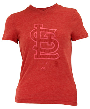 St. Louis Cardinals Nike Team Slider Tri-Blend Long Sleeve T-Shirt