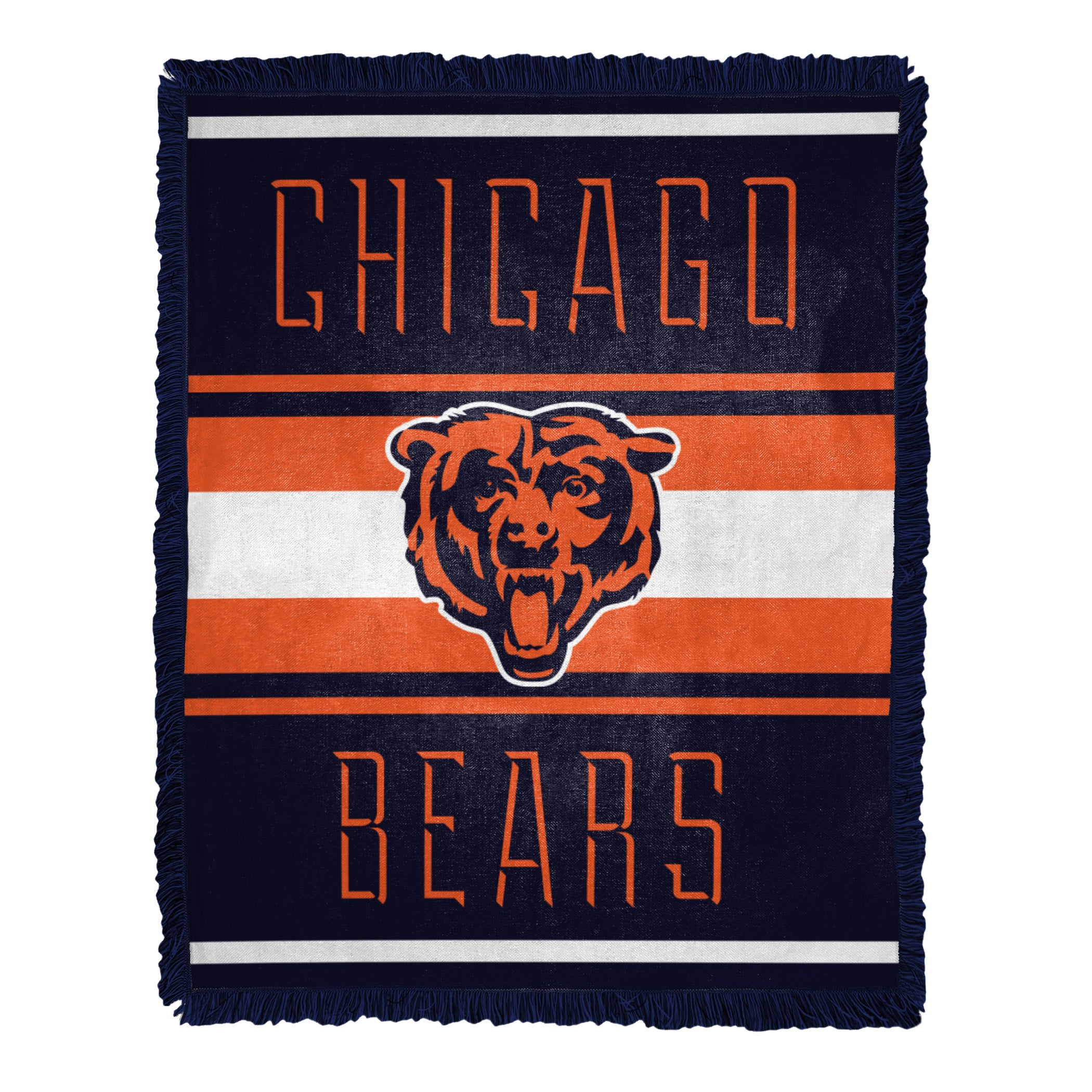 Chicago Bears Slant Raschel Throw Blanket