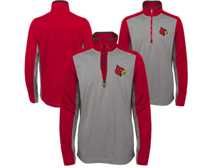 Adidas NCAA Youth Boys Louisville Cardinals 1/4 Zip Scorch