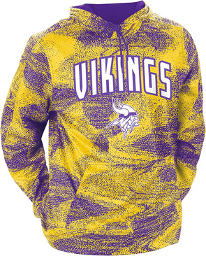 Minnesota Vikings Zebra Hoodie, Purple/Gold