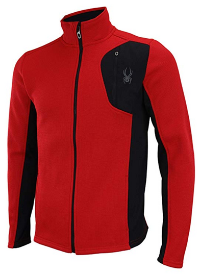 Spyder Bandit Full Zip Fleece Jacket Light/Pastel Red Fleeces : Snowleader