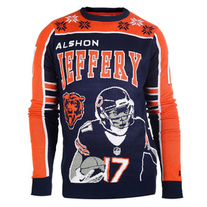 Buy the Mens Blue NFL Chicago Bears Alshon Jeffery 17 Football Pullover  Jersey Sz M