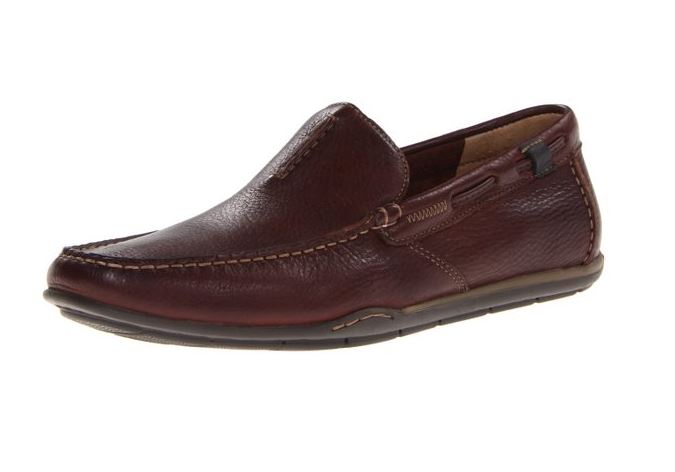 clarks tan loafers