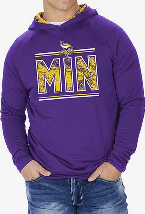 Touch Womens Minnesota Vikings Hoodie Sweatshirt, Purple, Medium