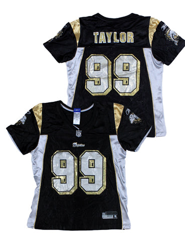 Reebok NFL Women's Miami Dolphins Taylor #99 Fashion Jersey, Bla – Fanletic