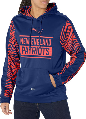 New England Patriots Primary Colour Wordmark Crew Sweatshirt - Mens