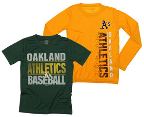 Outerstuff MLB Men's Oakland Athletics Elephant Logo Zebra Tee