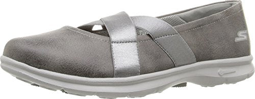 negativo Dentro Respetuoso del medio ambiente Skechers Women's GO STEP Dainty Mary Jane Walking Shoe, Charcoal – Fanletic