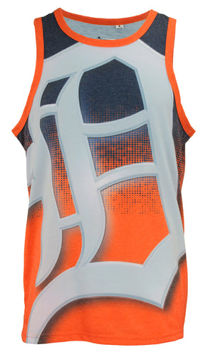 Houston Astros FOCO Floral Reversible Mesh Tank Top - Navy/Orange