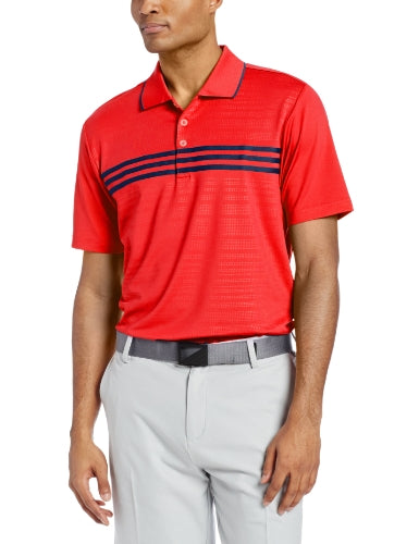 adidas golf puremotion climacool 3 stripes sleeve polo