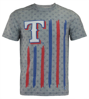 MLB TEXAS RANGERS Women's SS Short Sleeve Team Color Glitter Graphic Tee T  Shirt