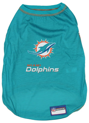 Miami Dolphins Pet Performance T-Shirt - Aqua