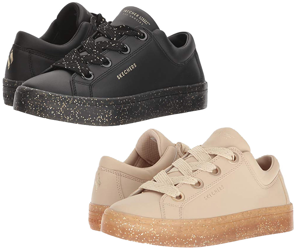 skechers street suede and sparkle