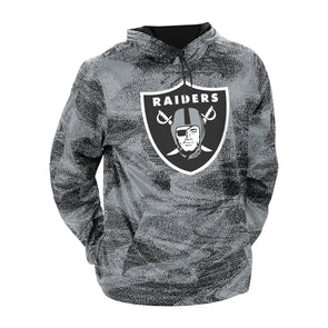 Buffalo Bills Heather Gray Hoodie With Static Lined Hood