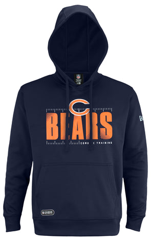 Chicago Bears Hoodie Mens Medium Gray Short Sleeve Sweatshirt NFL Fleece  Logo