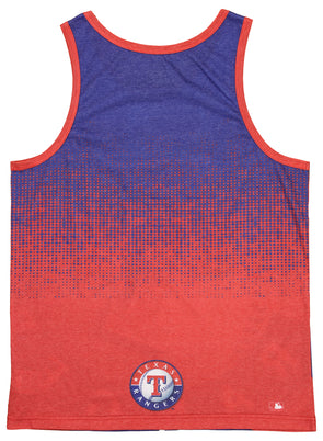 Klew MLB Men's Texas Rangers Big Logo Tank Top Shirt, Red - Large