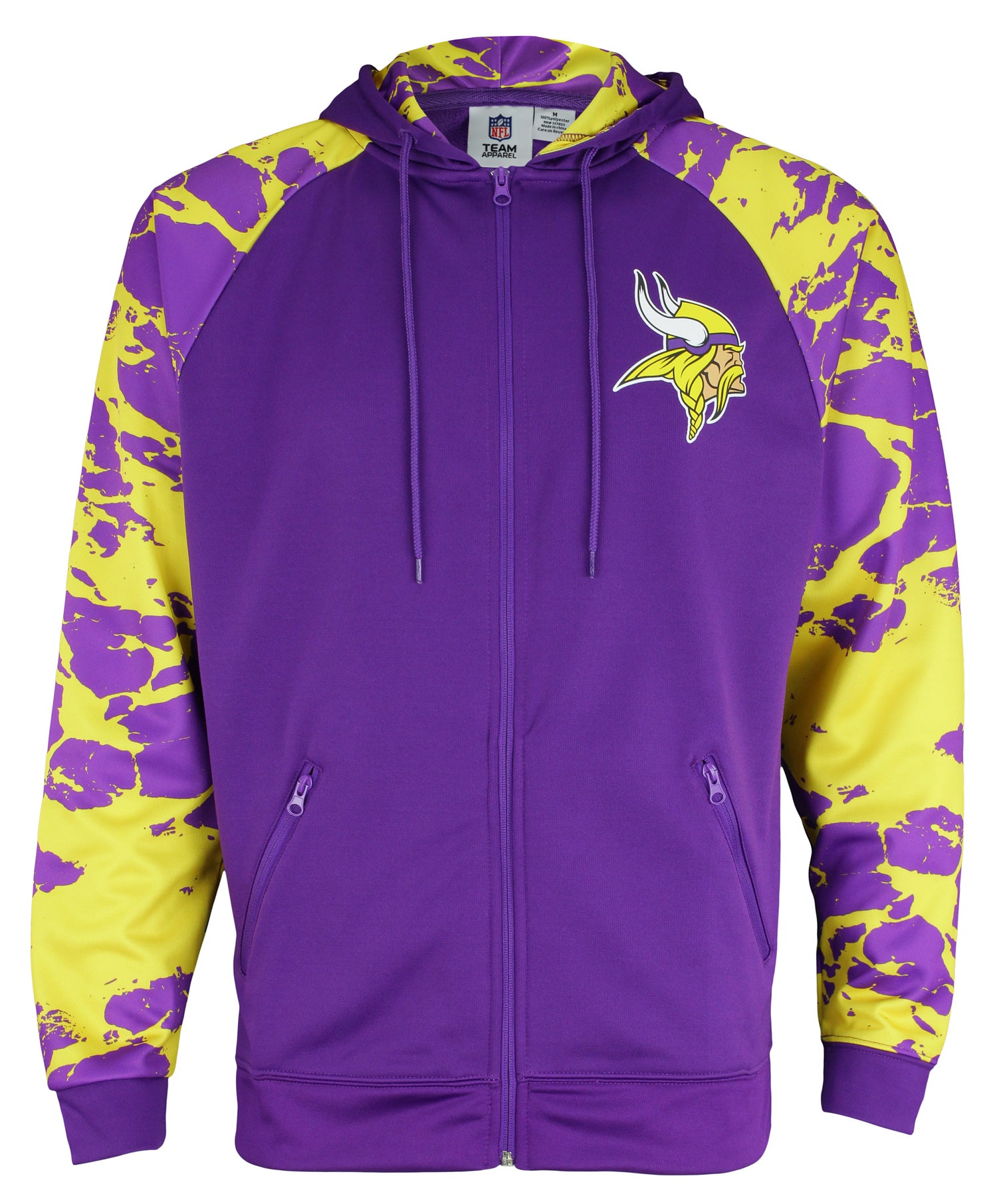 Minnesota Vikings Hoodie Medium Purple NFL Logo Graphic Pockets