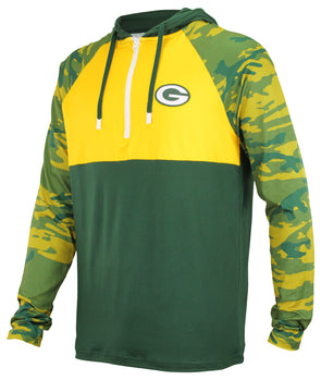 Nike Green Bay Packers Color Block Men's Nfl Pullover Hoodie