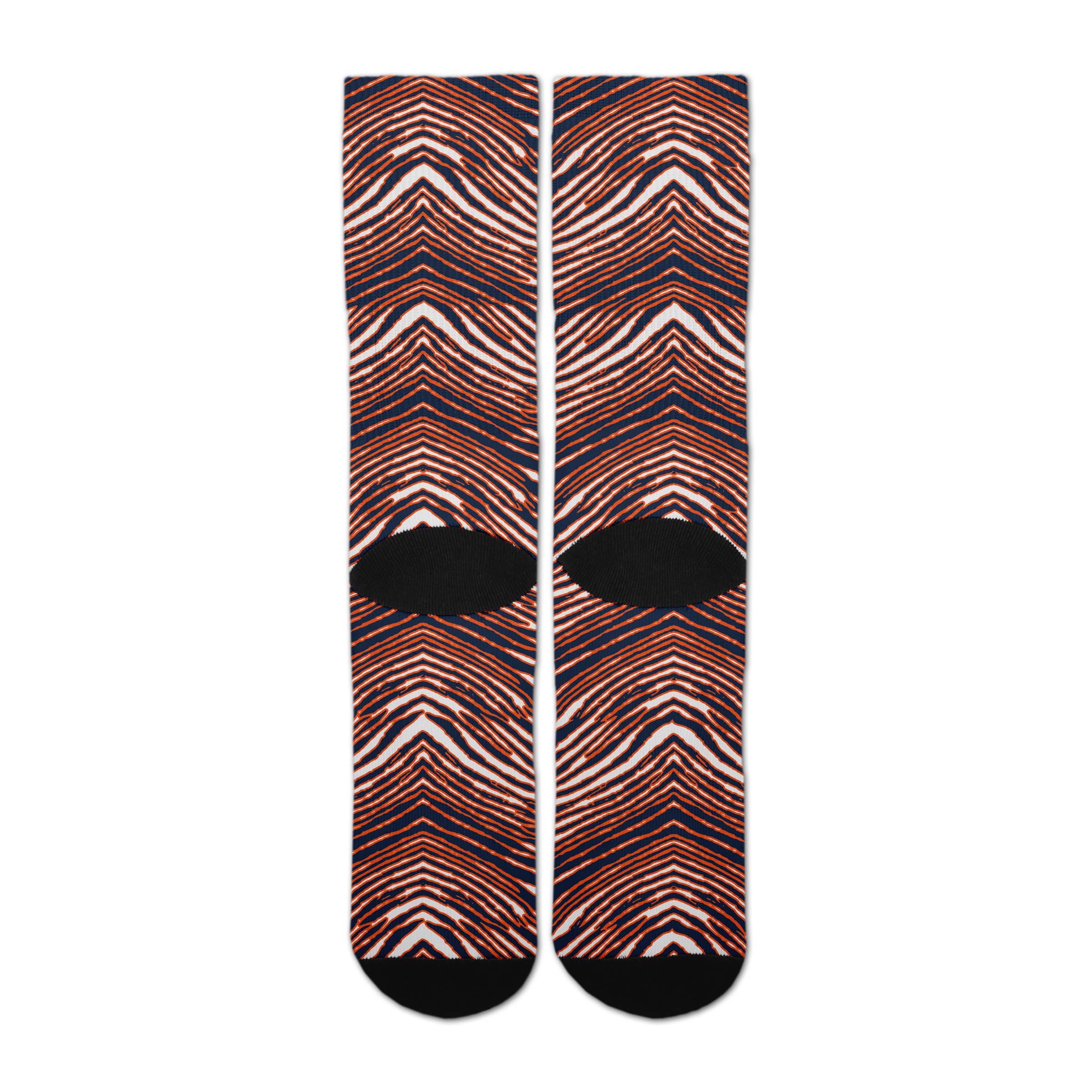 Officially Licensed NFL Chicago Bears Zubaz Fever Socks, Youth Size | for Bare Feet