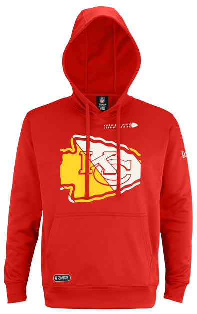 NFL New Era Kansas City Chiefs Hoodie Imprinted Pullover Red Adult