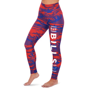 Women's Zubaz Bills Black With Viper Print Leggings