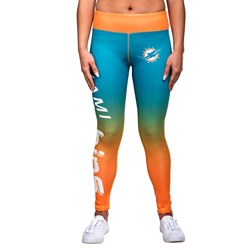 Miami Dolphins NFL Womens Solid Wordmark Leggings