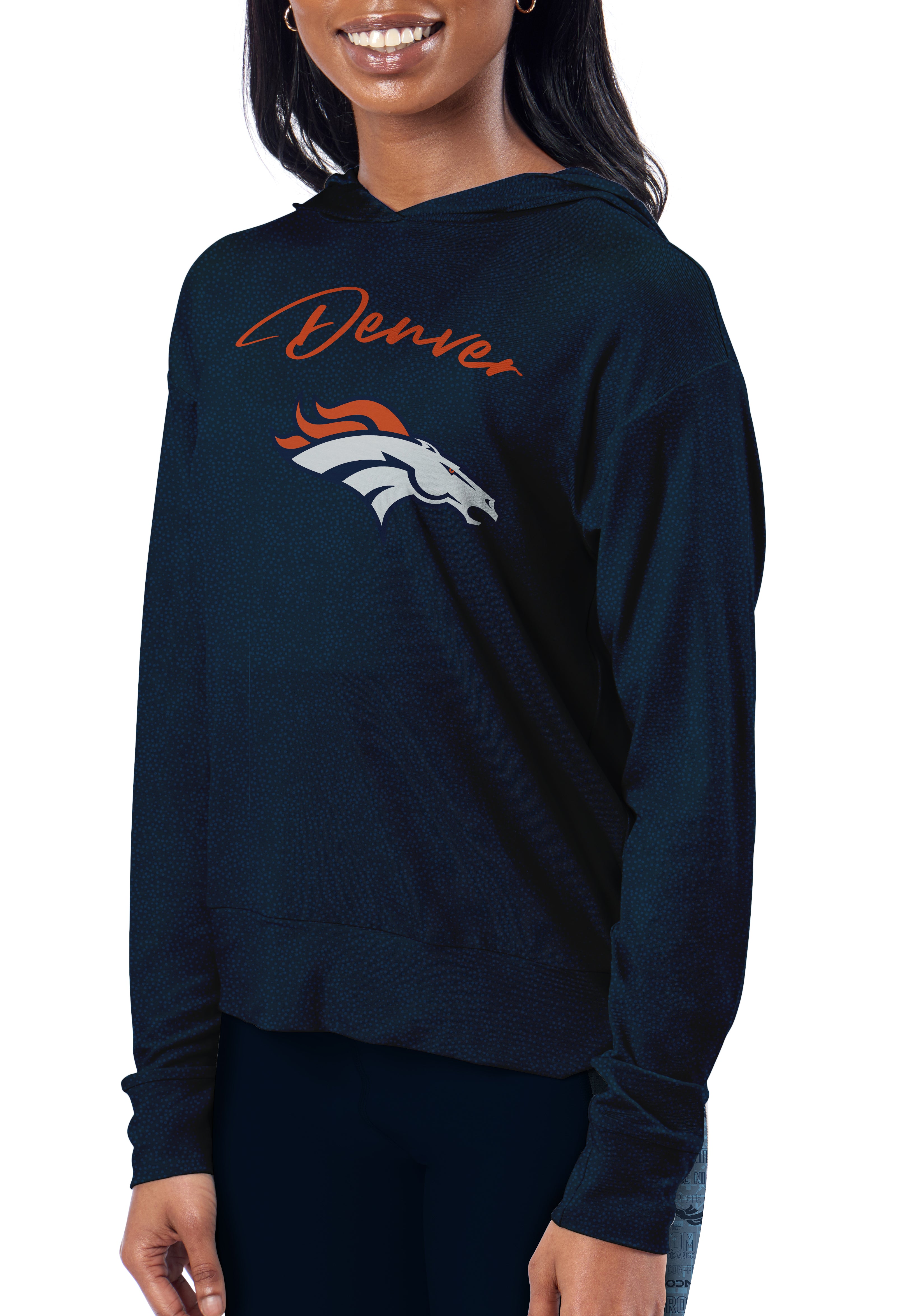 Lids Denver Broncos Certo Women's Session Pullover Hoodie - Navy