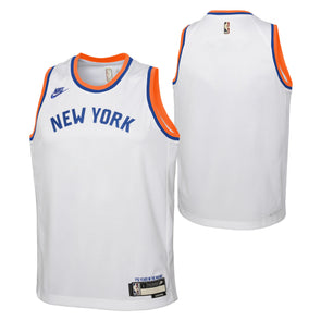 New York Knicks Black Blank Kids 4-7 City Edition Jersey