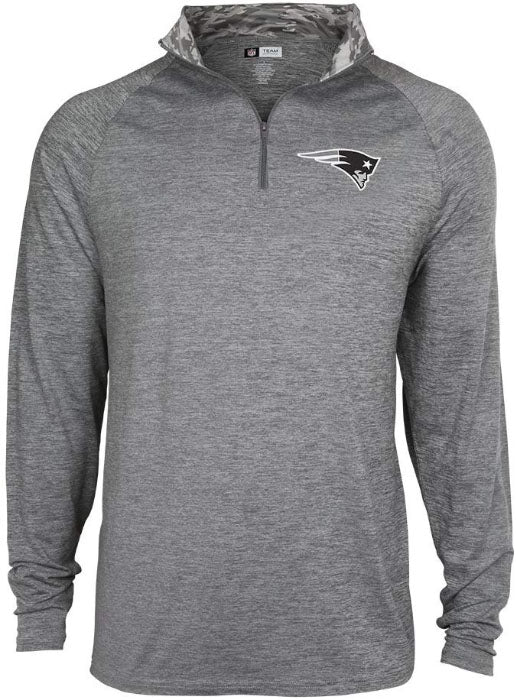 Nike Men's New England Patriots Logo Pacer Navy Half-Zip Pullover