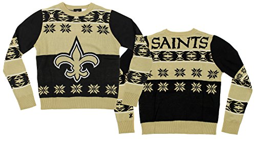 New Orleans Saints Eyelash Ugly Sweater