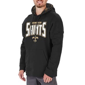 Zubaz NFL Men's New Orleans Saints Hoodie w/ Oxide Sleeves – Fanletic