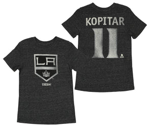 Reebok Men's Los Angeles Kings Anze Kopitar #11 Player Black T-Shirt, Team