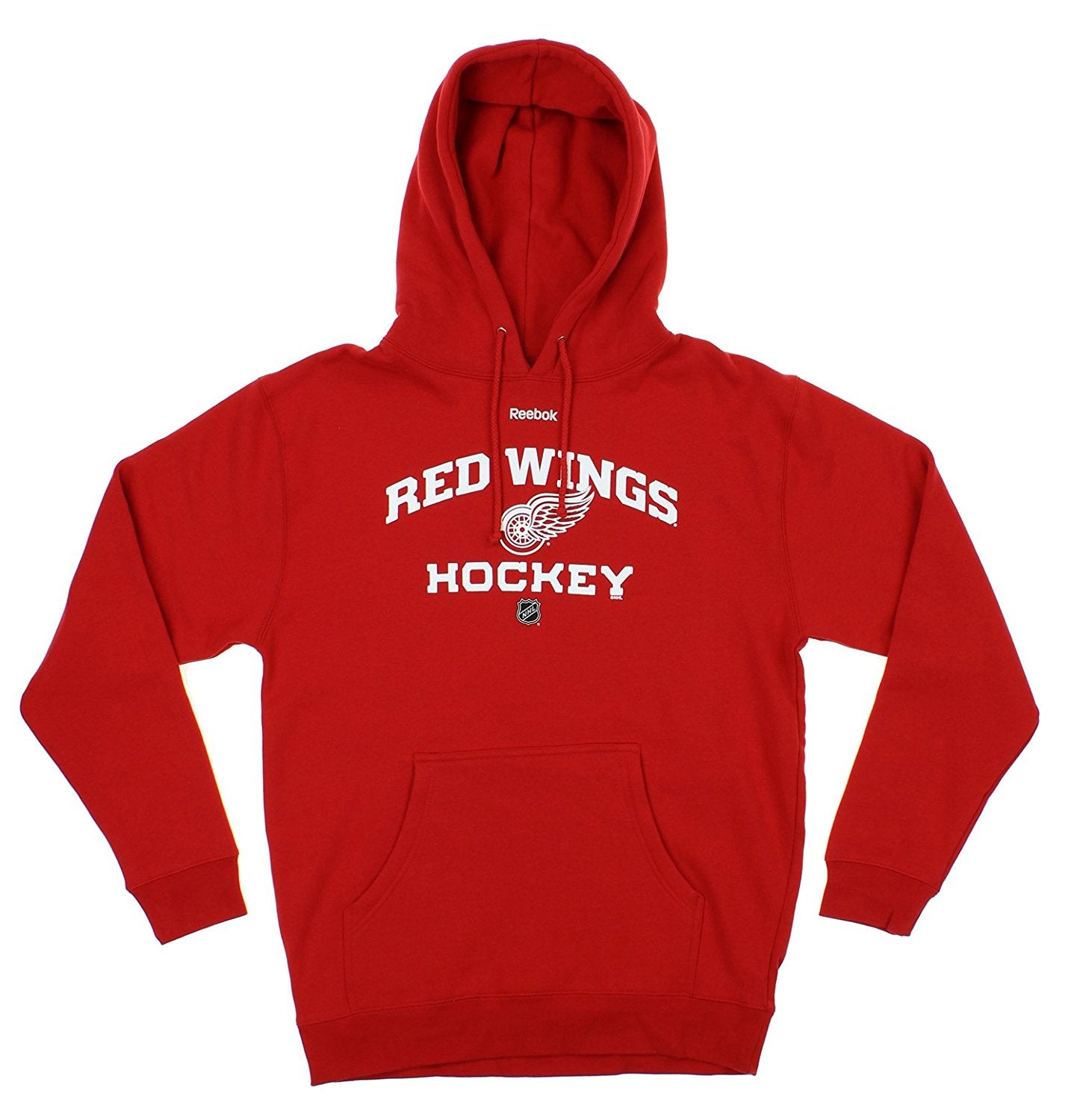 mens detroit red wings reebok red pullover hoodie