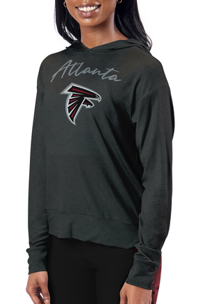 : Team Fan Apparel NFL Adult True Fan Hooded Charcoal Sweatshirt  - Cotton Poly Fleece - Show Your Team Spirit & be Comfortable (Atlanta  Falcons - Black, Adult Small) : Sports & Outdoors